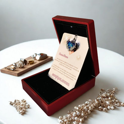 Canım Kızıma Okyanus Kalbi Kolye