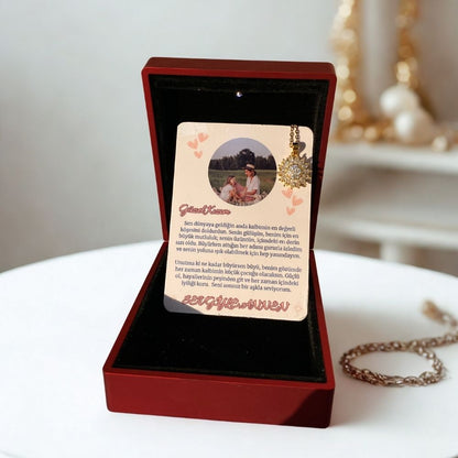 Güzel Kızıma Güneş Kolye