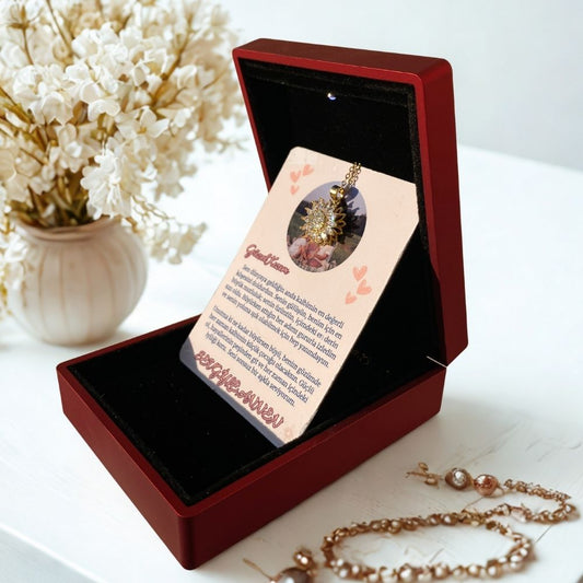 Güzel Kızıma Güneş Kolye