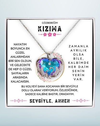 Gözbebeğim Kızıma - Okyanus Kalbi Kolye