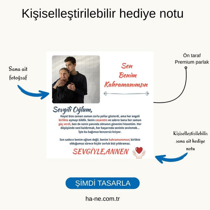 Sevgili Oğluma - Üçlü Deri ve Halkalı Bileklik